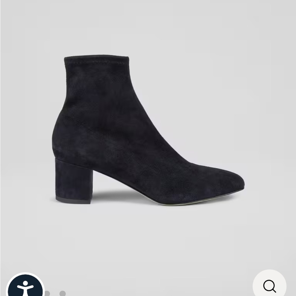 Brand new LK Bennett navy suede booties